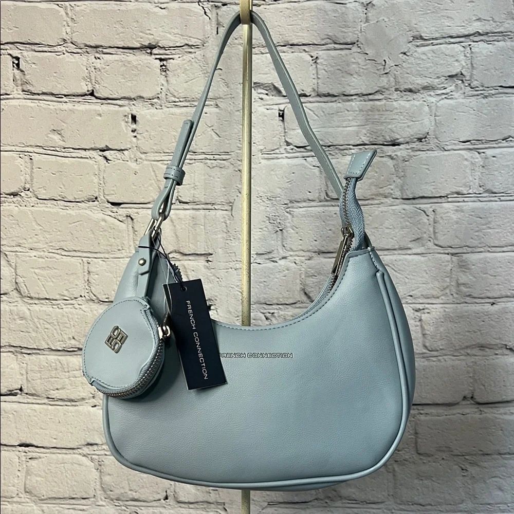 * French Connection Women's Sabrina Shoulder Bag in powder blue